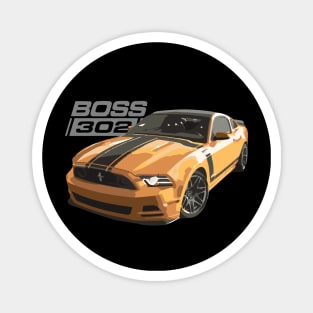 School Bus Yellow boss 302 Magnet